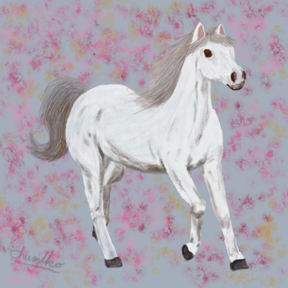 午のイラスト
馬のイラスト
Photoshopで作成